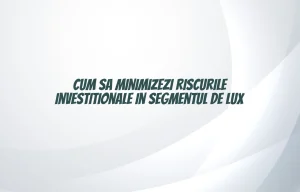 Cum sa minimizezi riscurile investitionale in segmentul de lux