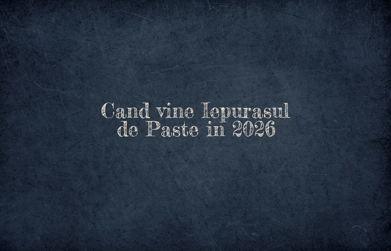 cand vine iepurasul de paste 2026